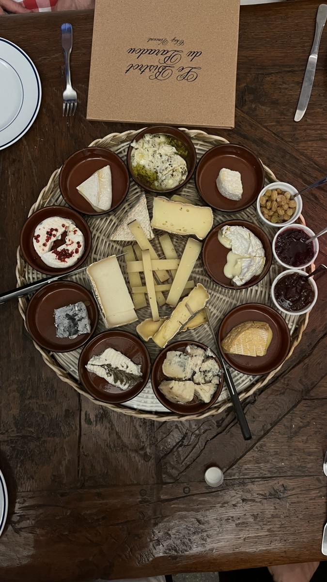 Cheese board at Le Bistrot du Paradou