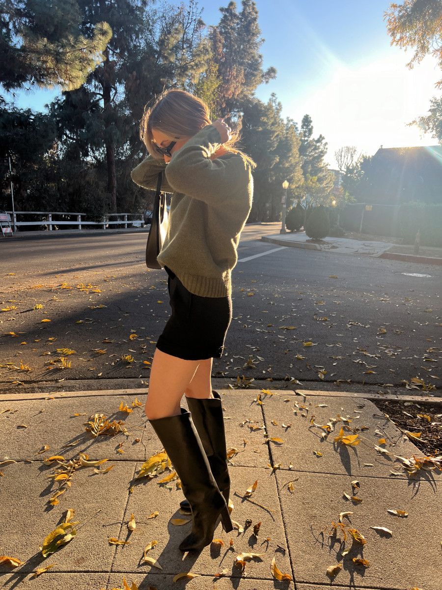 Sweater shorts and clearance boots