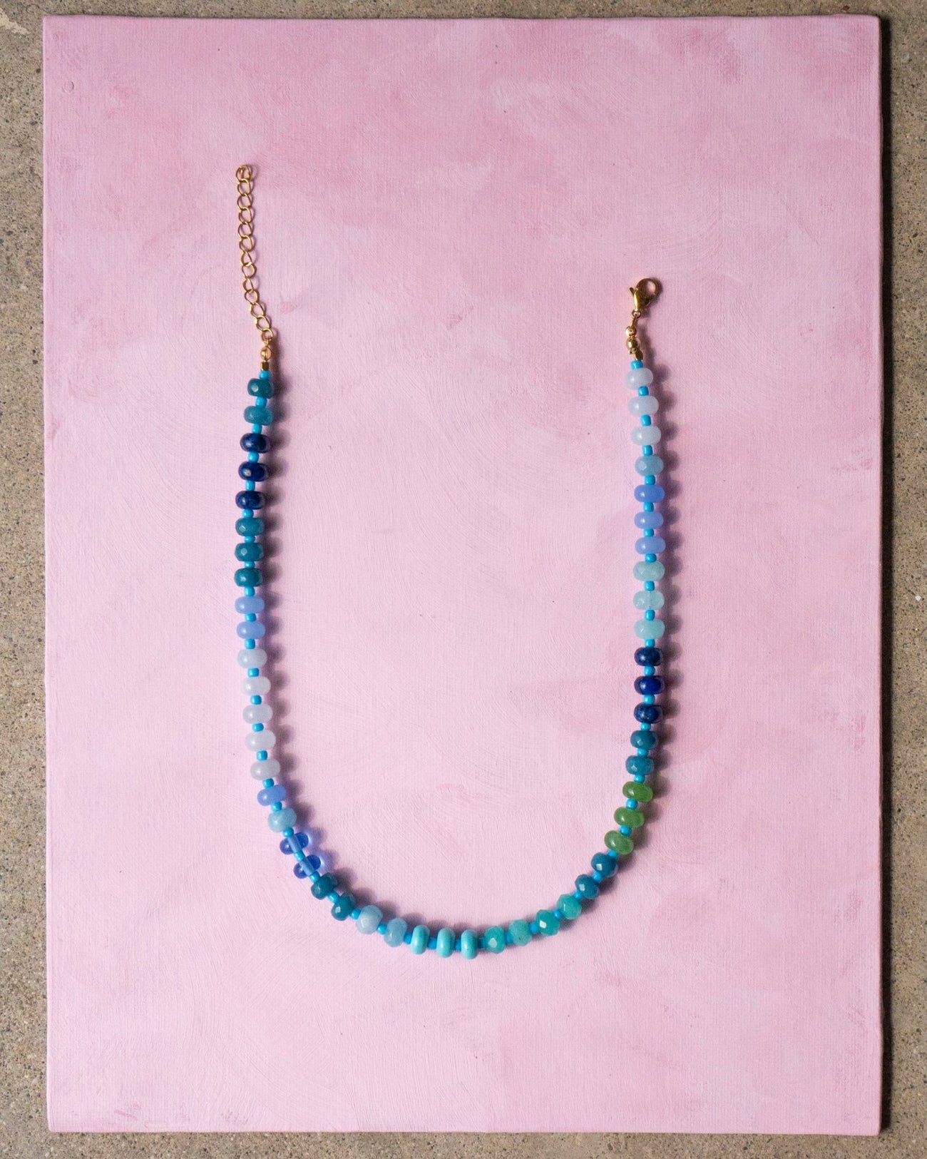BLUEBERRY TWIST CANDY BEADED NECKLACE - Shop Cupcakes and Cashmere