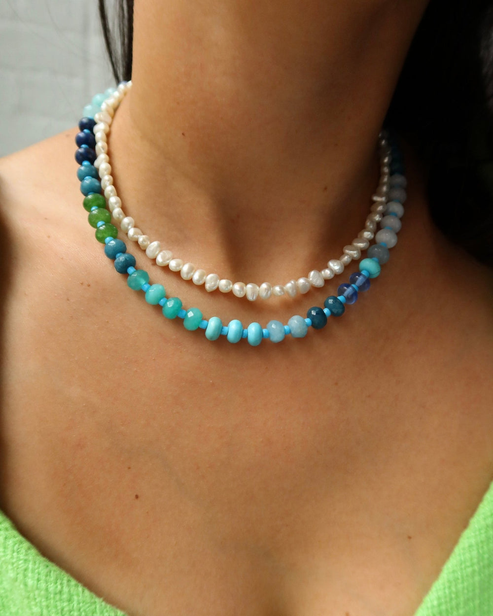 BLUEBERRY TWIST CANDY BEADED NECKLACE - Shop Cupcakes and Cashmere