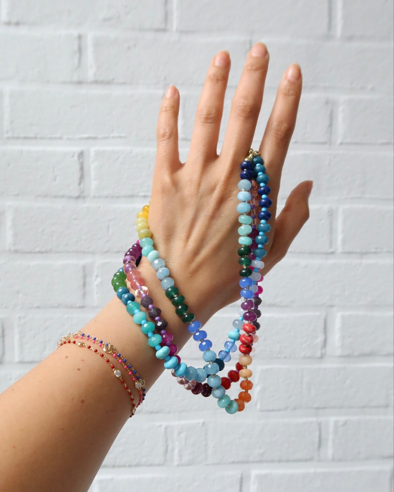 BLUEBERRY TWIST CANDY BEADED NECKLACE - Shop Cupcakes and Cashmere
