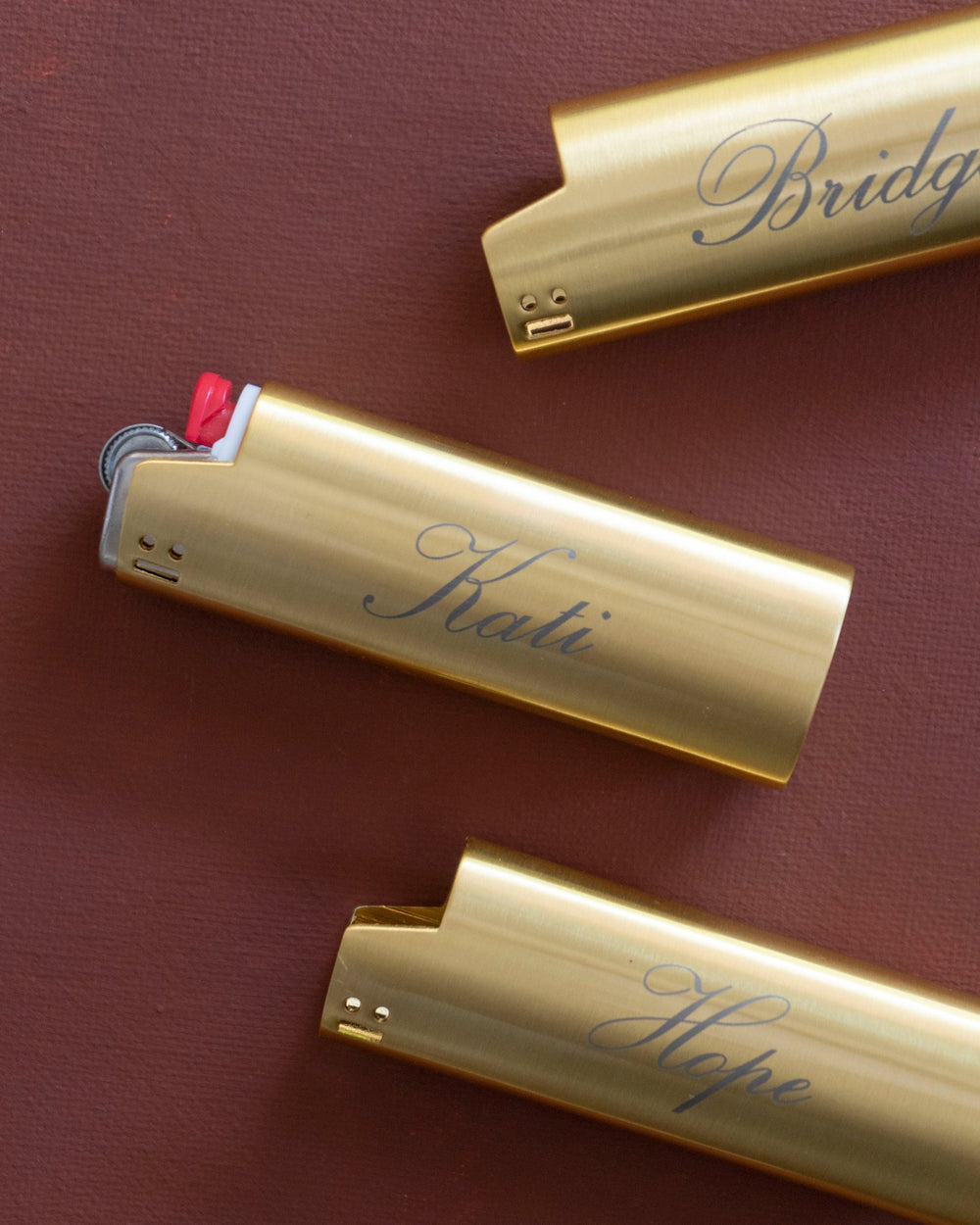 BRUSHED BRASS LIGHTER COVER - Shop Cupcakes and Cashmere