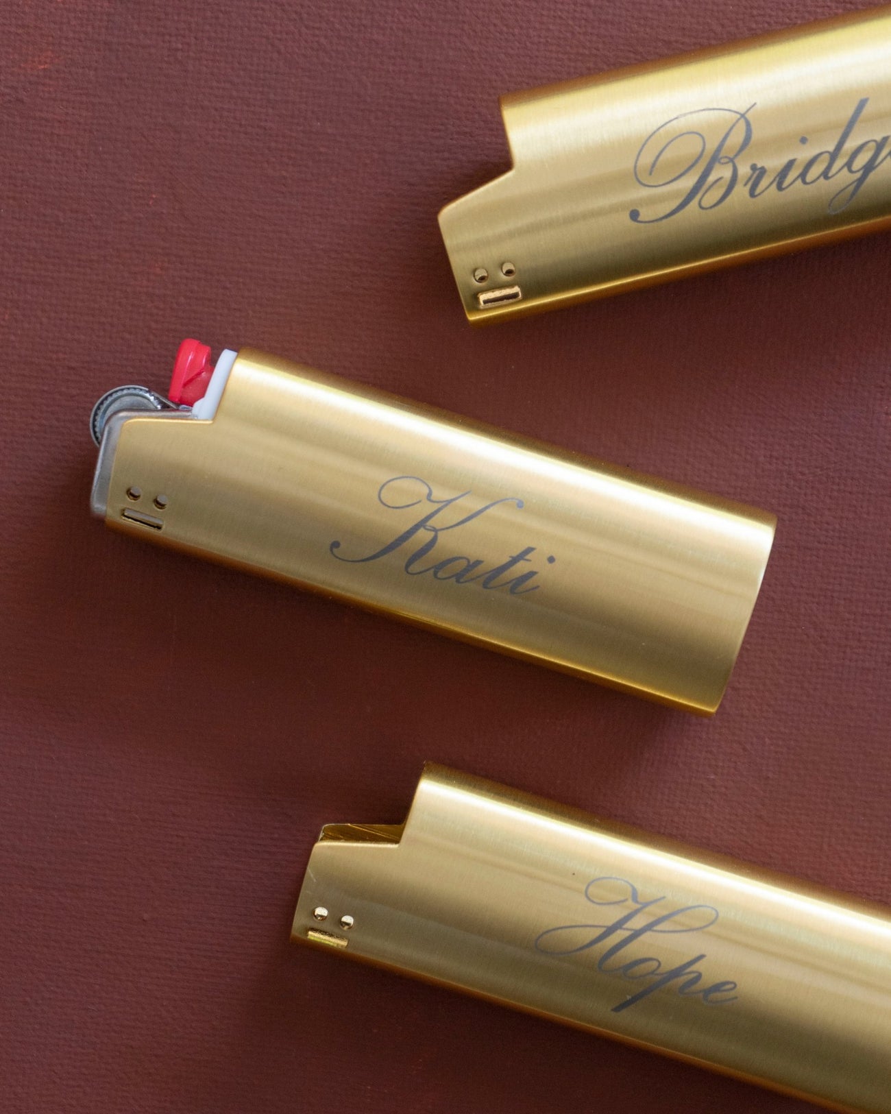 BRUSHED BRASS LIGHTER COVER - Shop Cupcakes and Cashmere