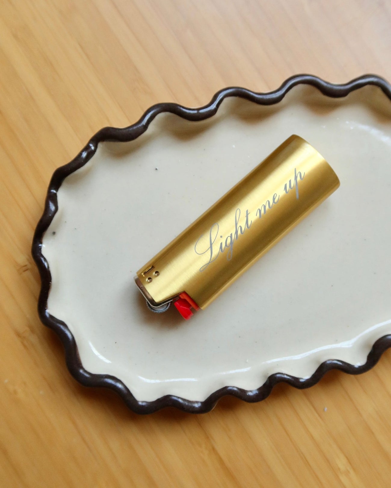 BRUSHED BRASS LIGHTER COVER - Shop Cupcakes and Cashmere