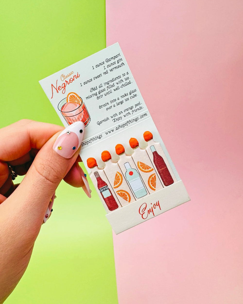 COCKTAIL MATCHBOOKS (SET OF 3) - Shop Cupcakes and Cashmere