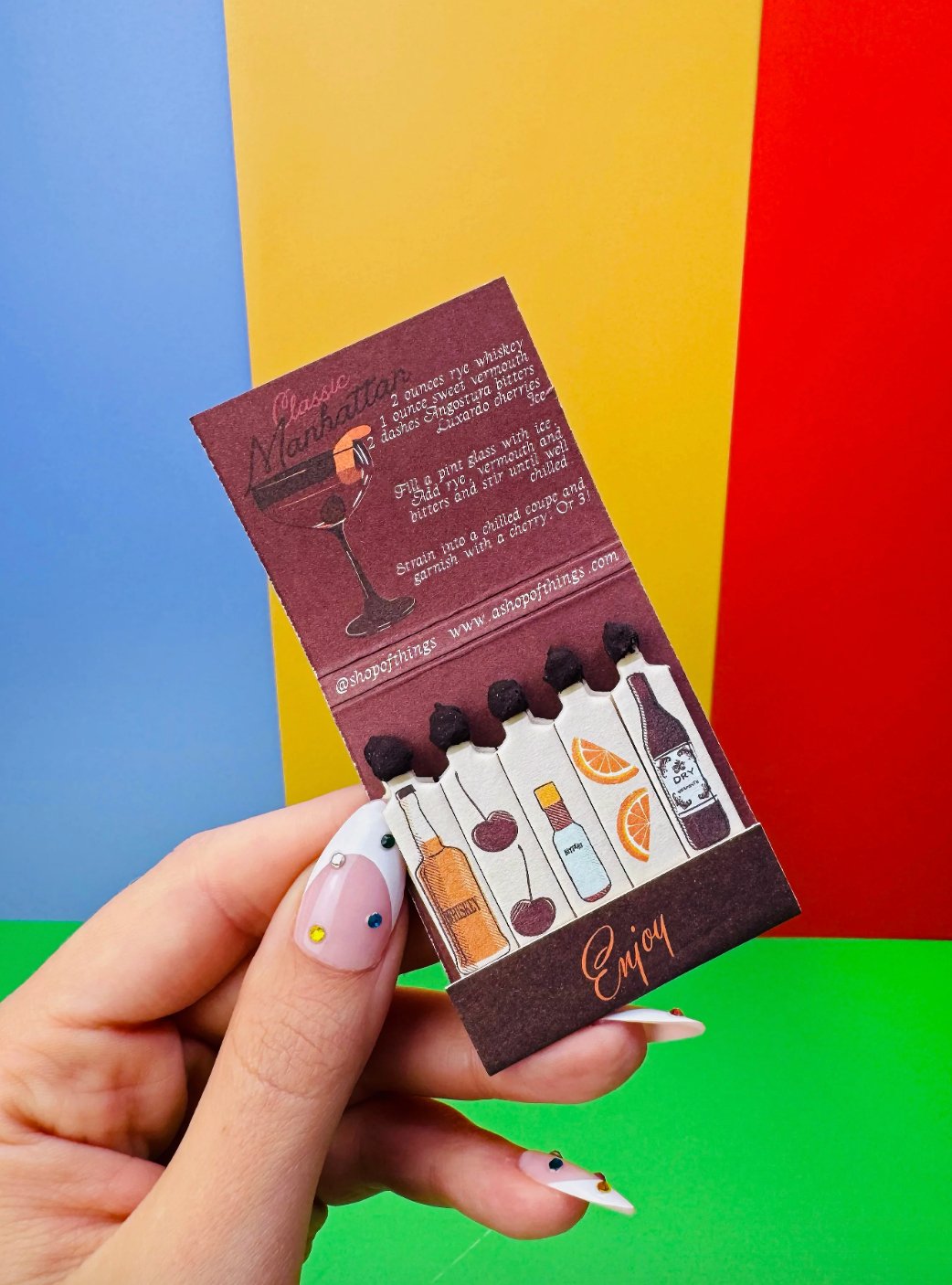 COCKTAIL MATCHBOOKS (SET OF 3) - Shop Cupcakes and Cashmere