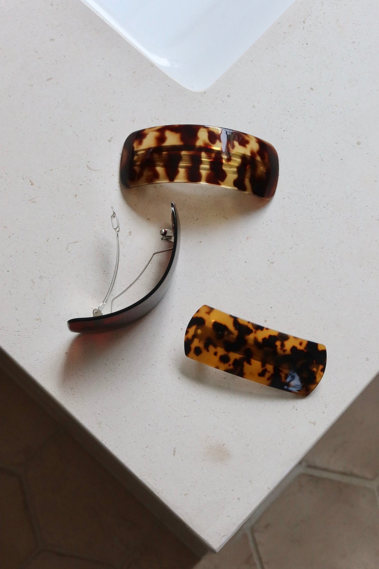 FRENCH SHELL HAIR BARRETTE (SET OF 2) - Shop Cupcakes and Cashmere