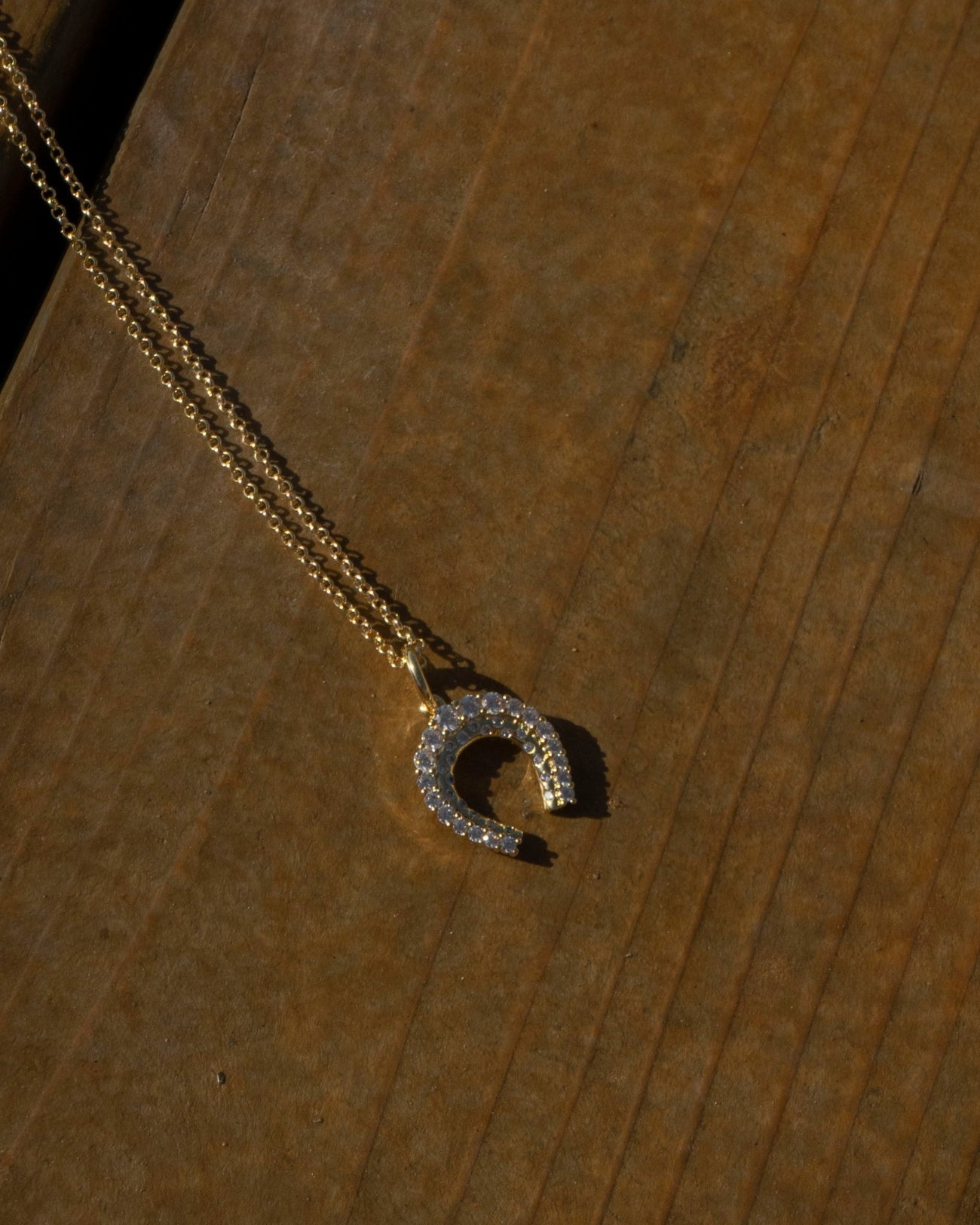 LOREN HORSESHOE PENDANT NECKLACE - Shop Cupcakes and Cashmere