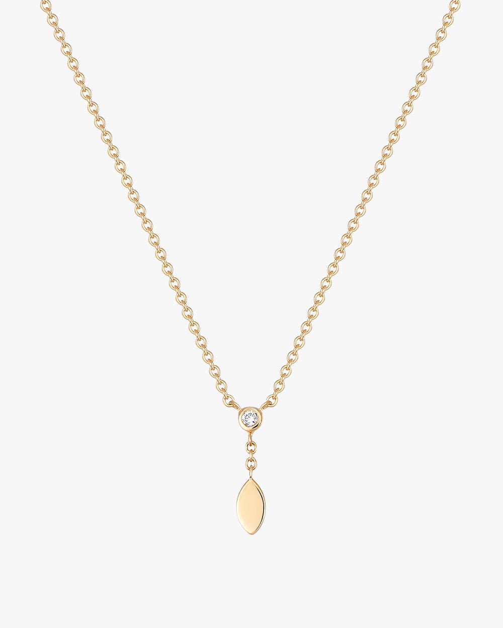 PFEIFFER LEAF DROP DIAMOND NECKLACE - Shop Cupcakes and Cashmere