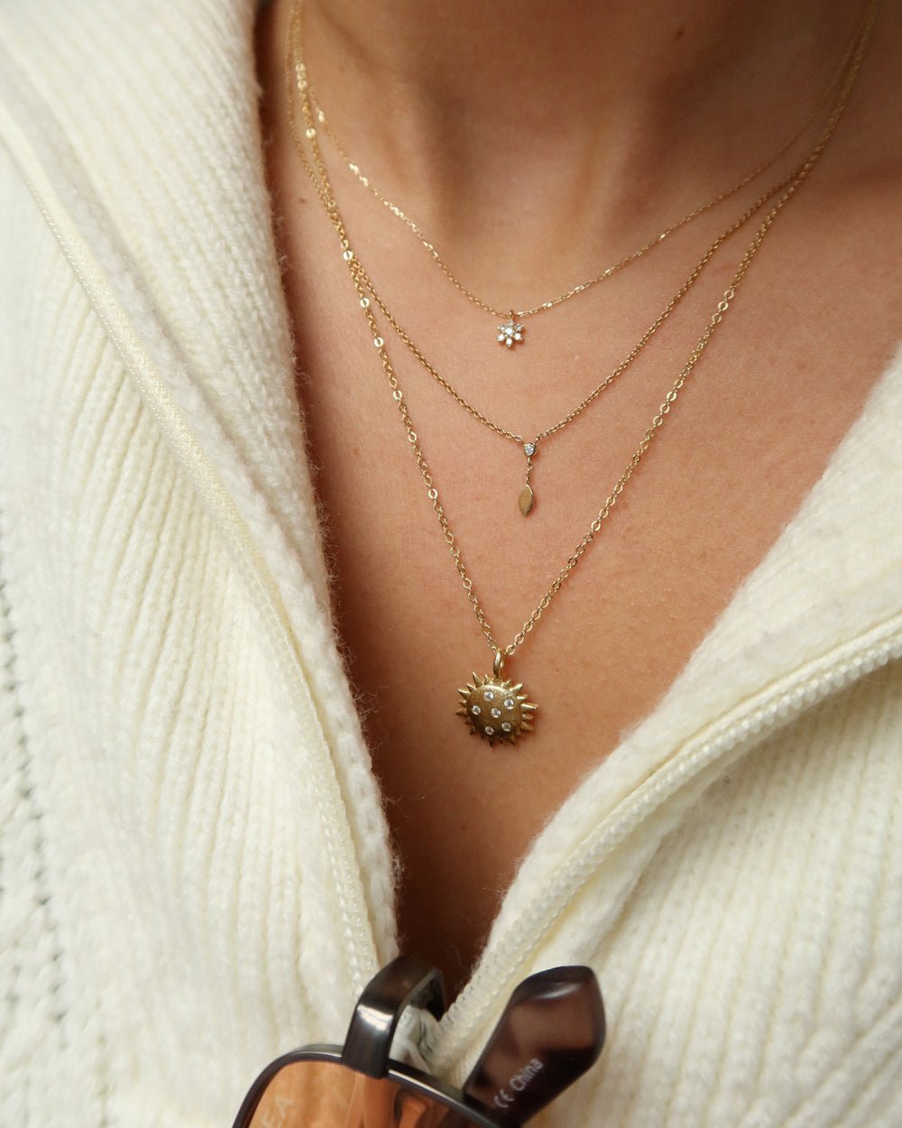 PFEIFFER LEAF DROP DIAMOND NECKLACE - Shop Cupcakes and Cashmere