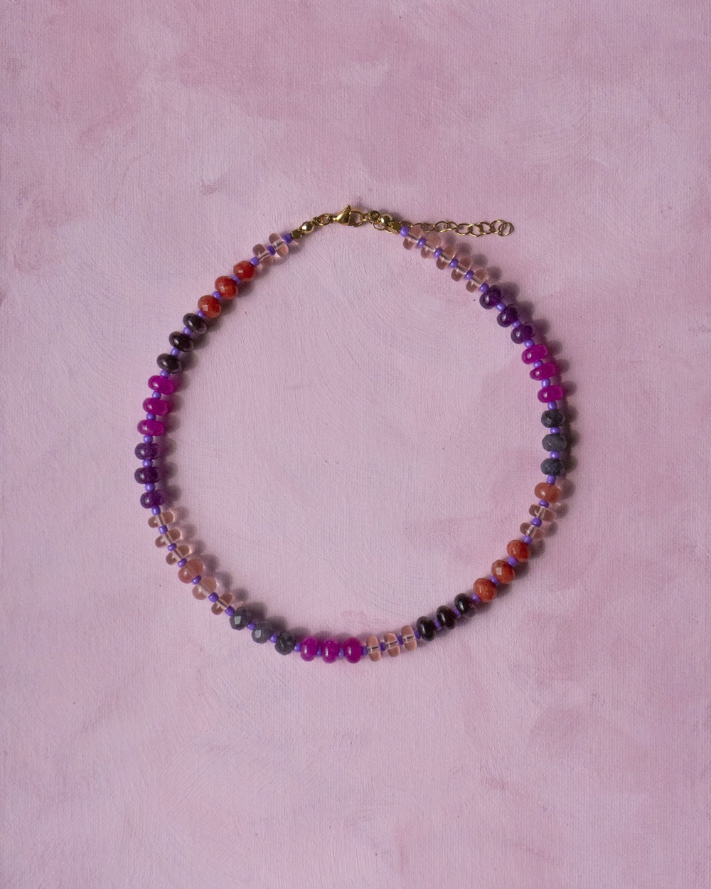 RASPBERRY FIZZ CANDY BEADED NECKLACE - Shop Cupcakes and Cashmere