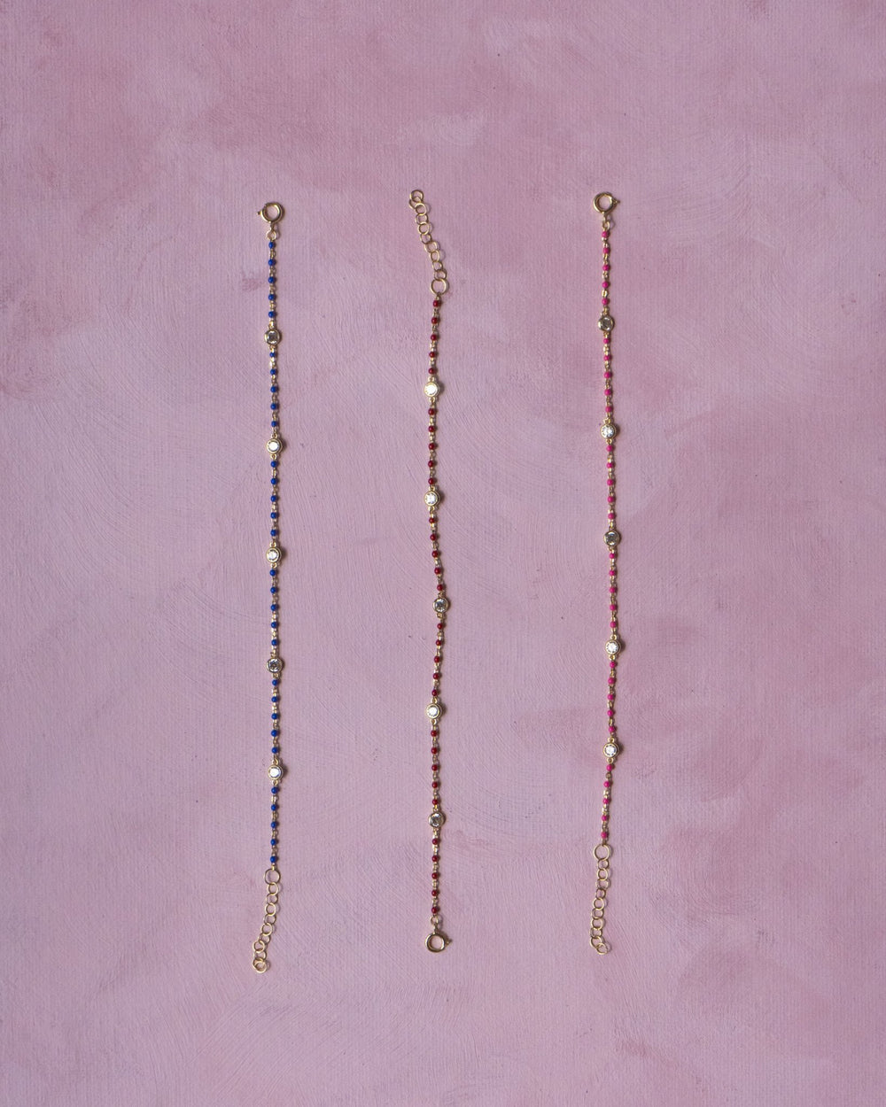 YAEL CZ ENAMEL BRACELET (RED) - Shop Cupcakes and Cashmere