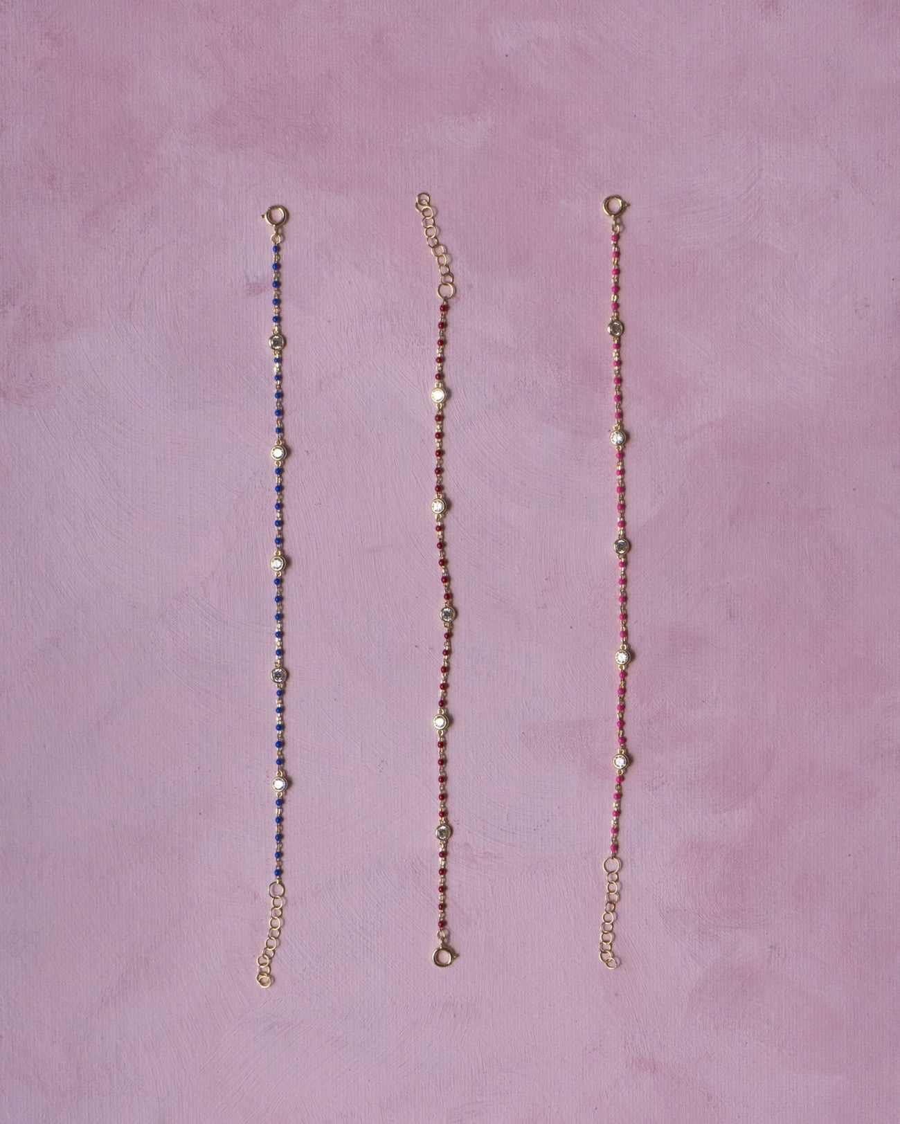 YAEL CZ ENAMEL BRACELET (RED) - Shop Cupcakes and Cashmere