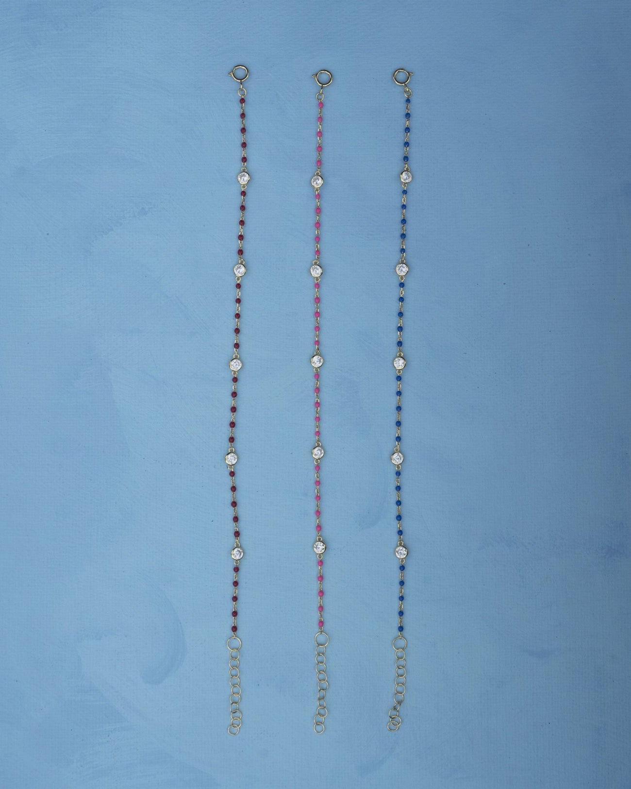 YAEL CZ ENAMEL BRACELET (RED) - Shop Cupcakes and Cashmere