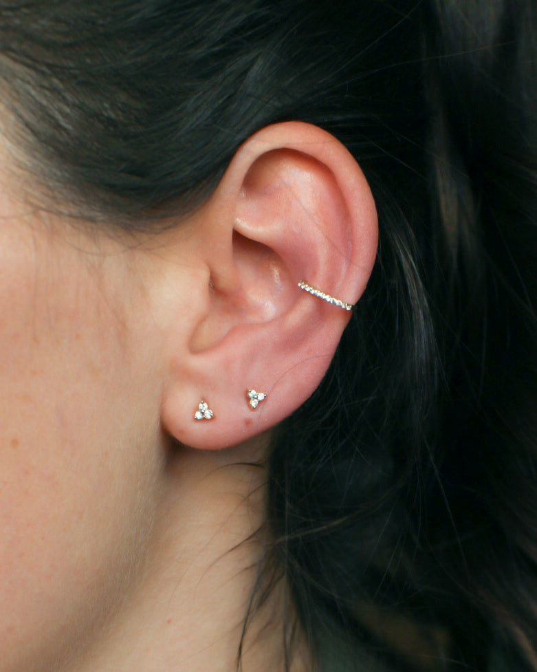 HAWTHORNE DIAMOND TRIO STUDS - Shop Cupcakes and Cashmere