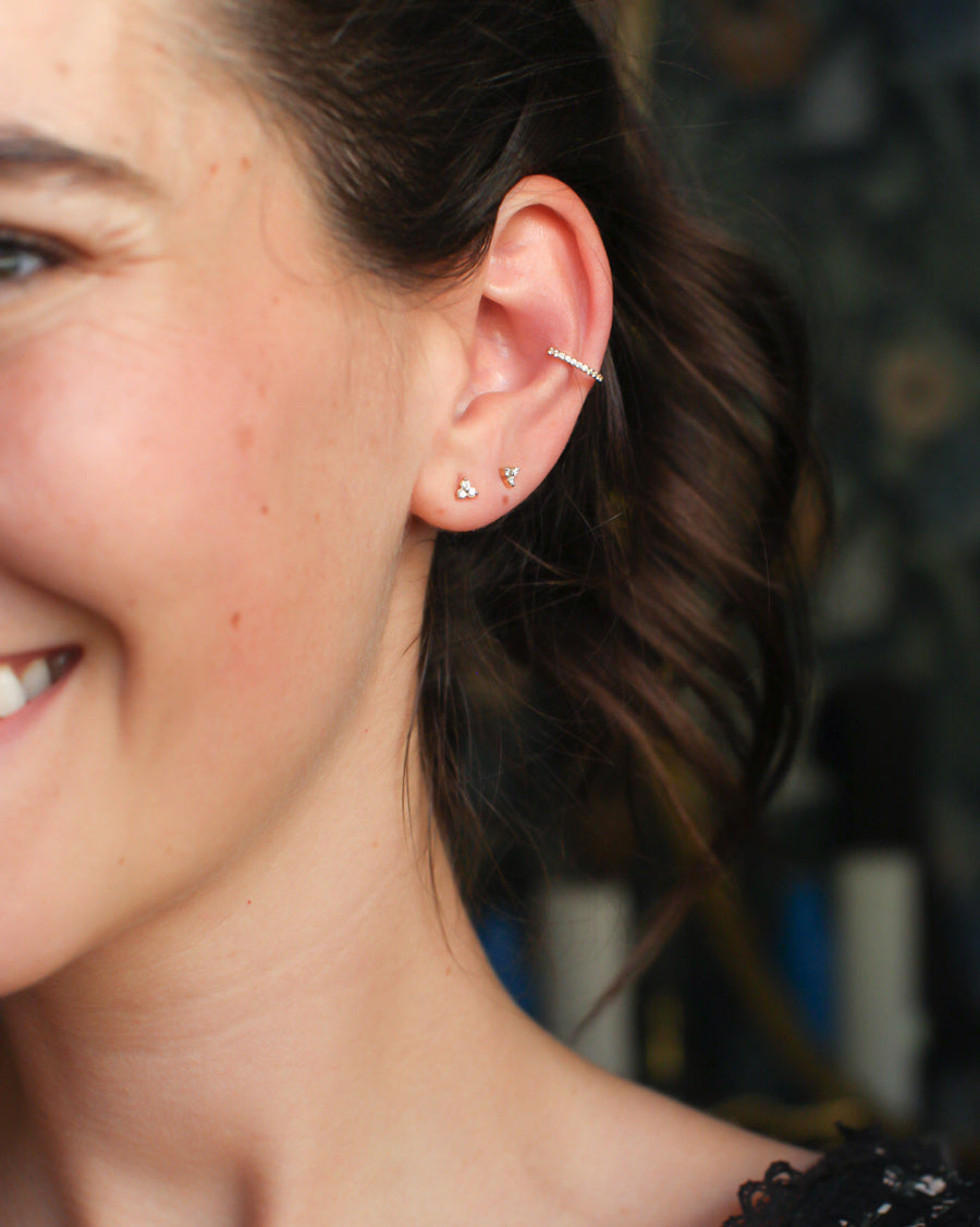 HAWTHORNE DIAMOND TRIO STUDS - Shop Cupcakes and Cashmere