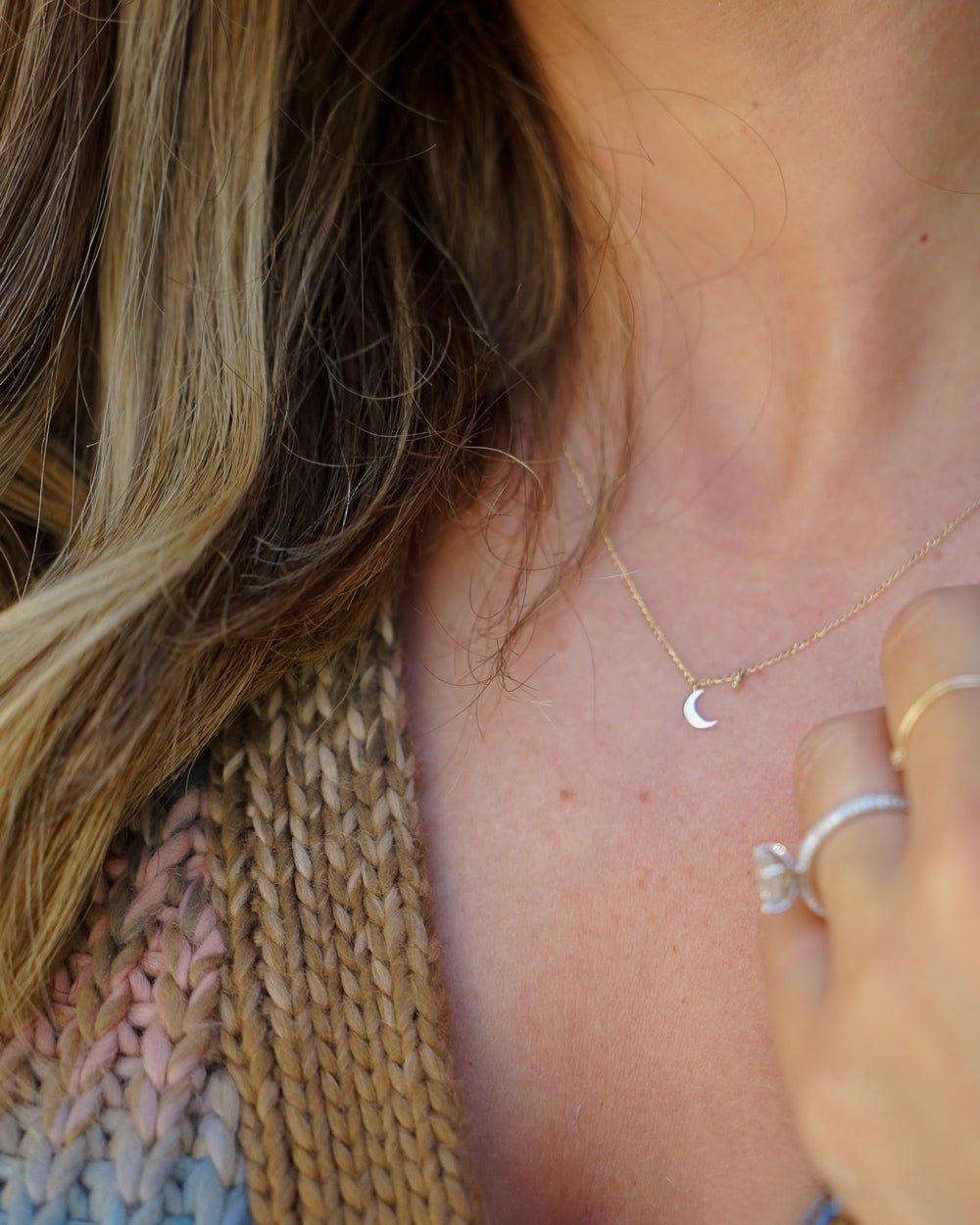 GRIFFITH MOON AND DIAMOND NECKLACE - Shop Cupcakes and Cashmere