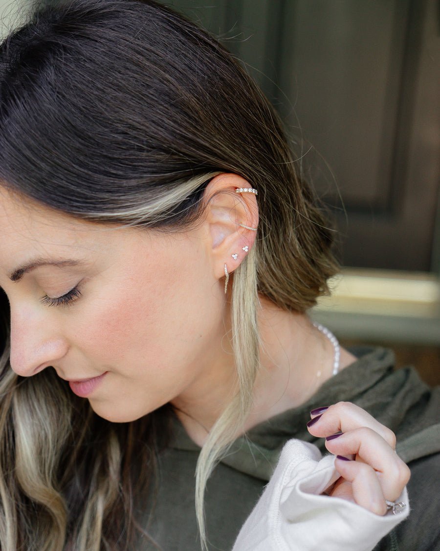 HAWTHORNE DIAMOND TRIO STUDS - Shop Cupcakes and Cashmere