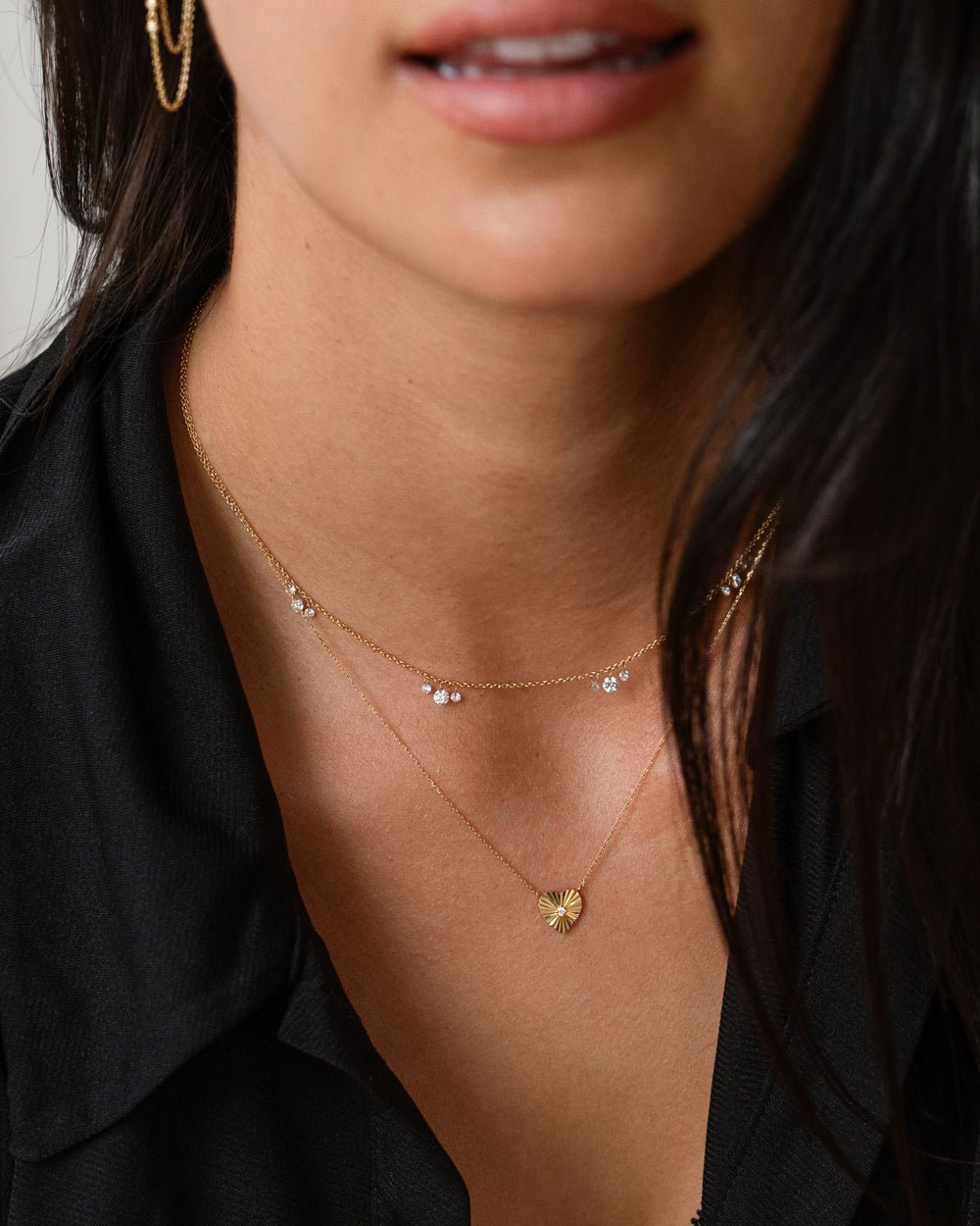 MARIN FLOATING DIAMOND CLUSTER NECKLACE - Shop Cupcakes and Cashmere