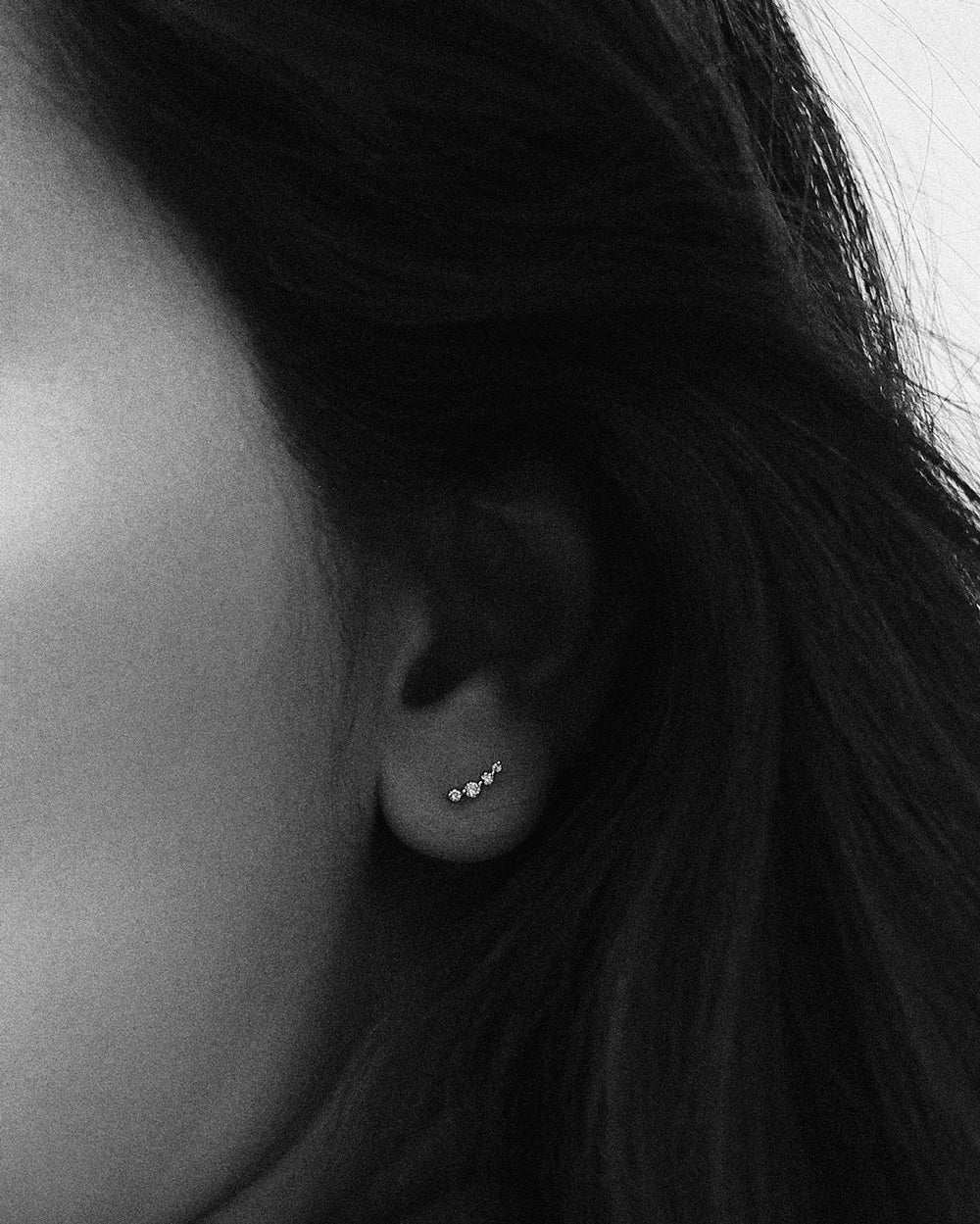 NEWPORT CURVED DIAMOND EARRINGS - Shop Cupcakes and Cashmere