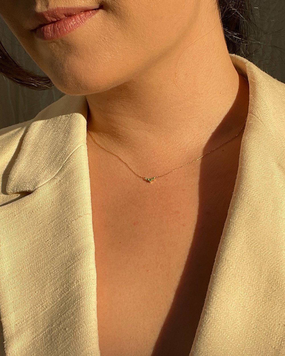 PASO ROBLES EMERALD TRIO NECKLACE - Shop Cupcakes and Cashmere