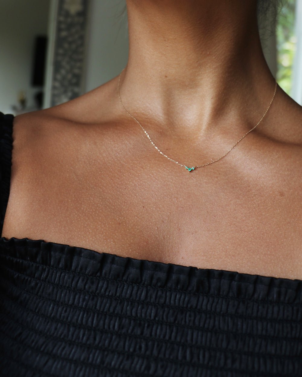 PASO ROBLES EMERALD TRIO NECKLACE - Shop Cupcakes and Cashmere