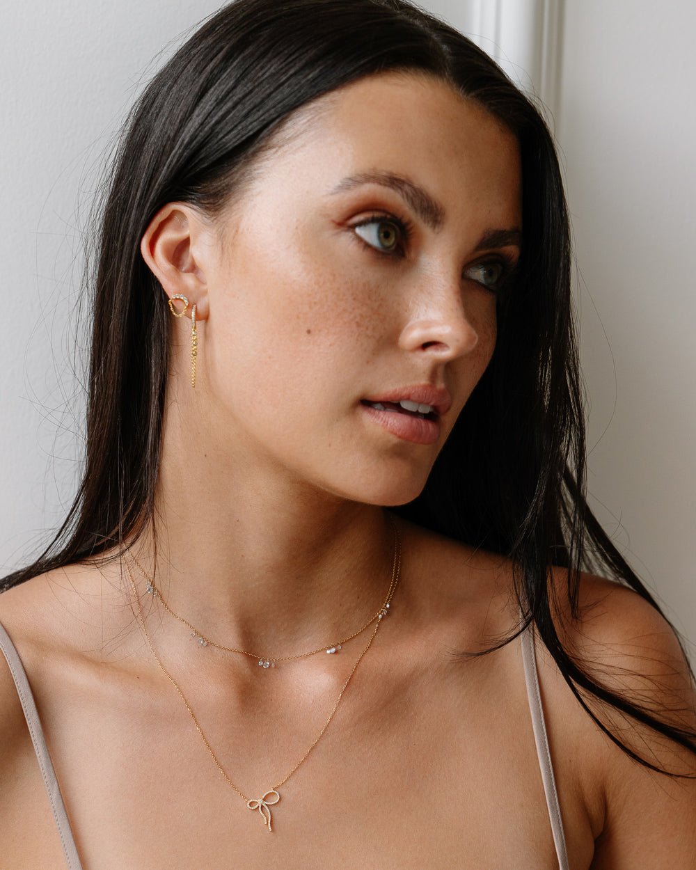 PRESIDIO DIAMOND BOW NECKLACE - Shop Cupcakes and Cashmere