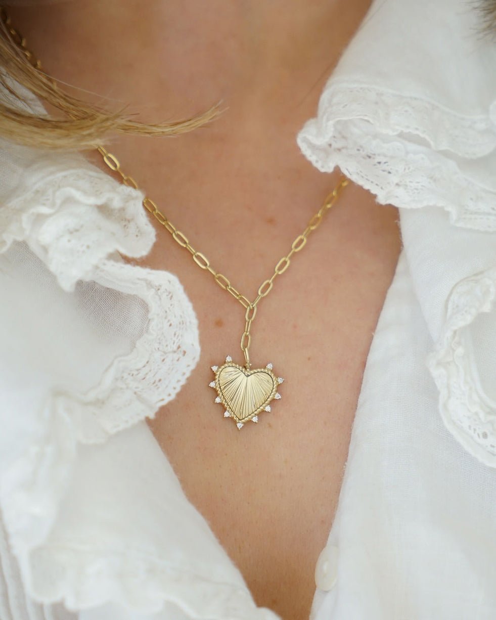 SLOAN HEART NECKLACE - Shop Cupcakes and Cashmere
