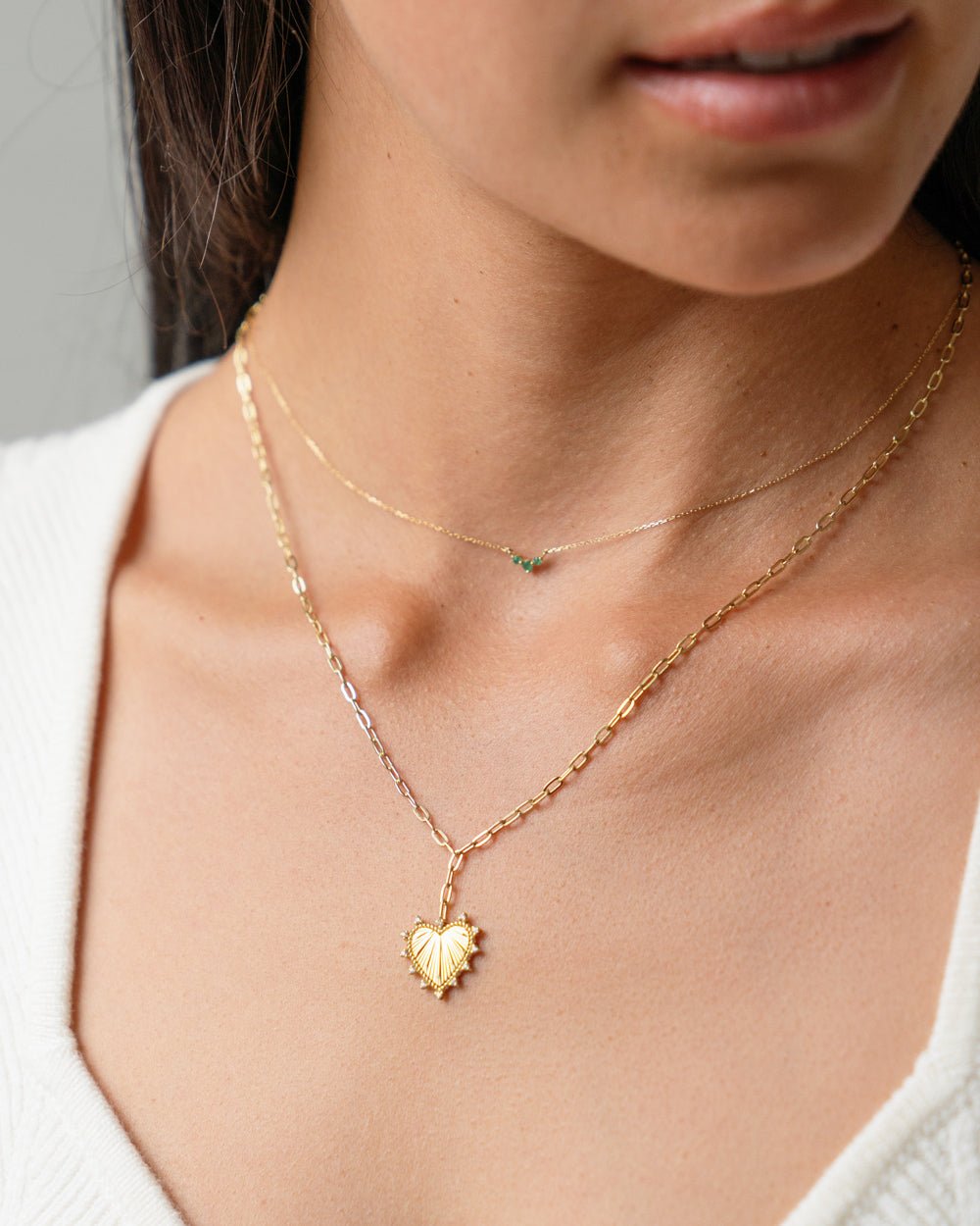 SLOAN HEART NECKLACE - Shop Cupcakes and Cashmere