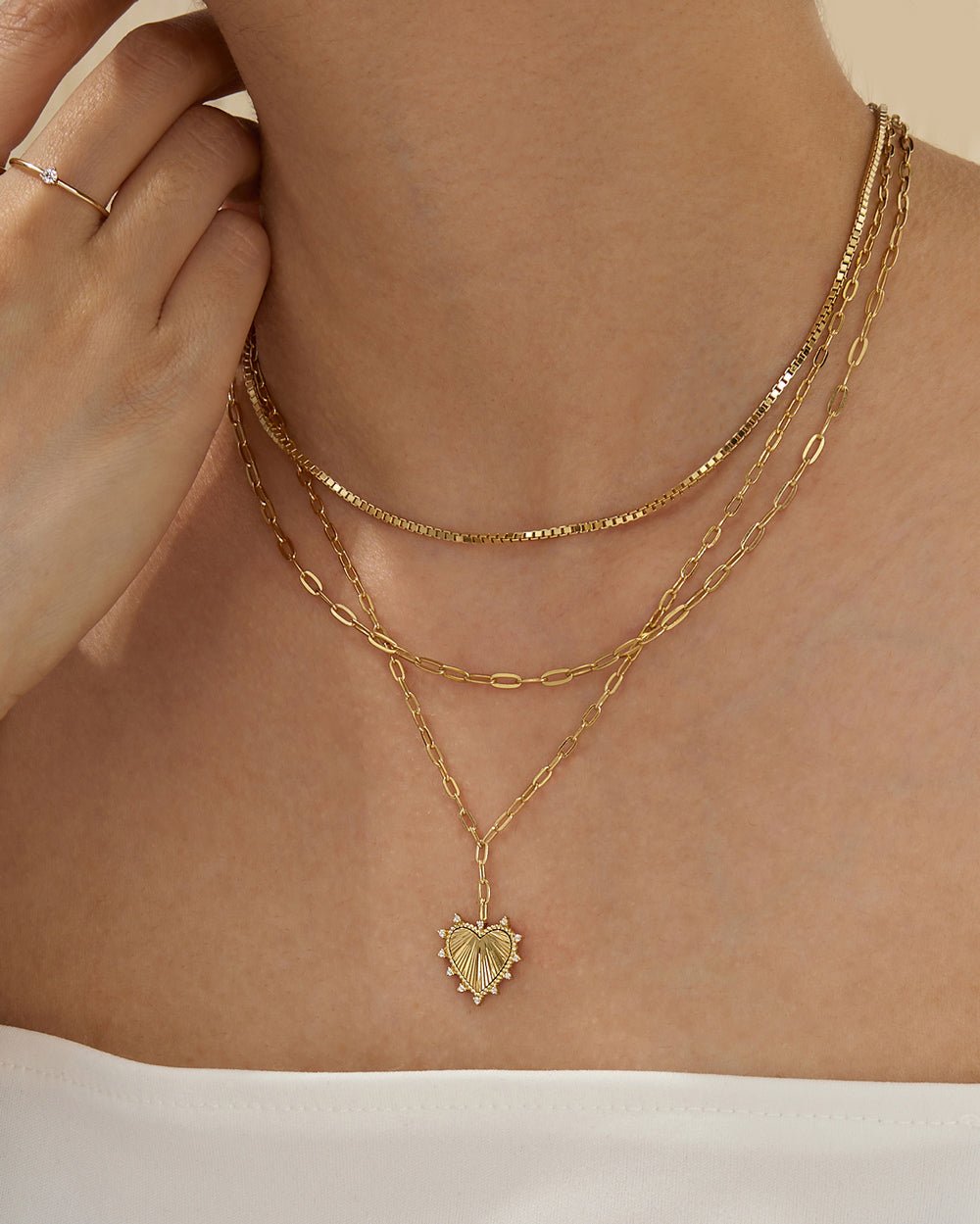 SLOAN HEART NECKLACE - Shop Cupcakes and Cashmere